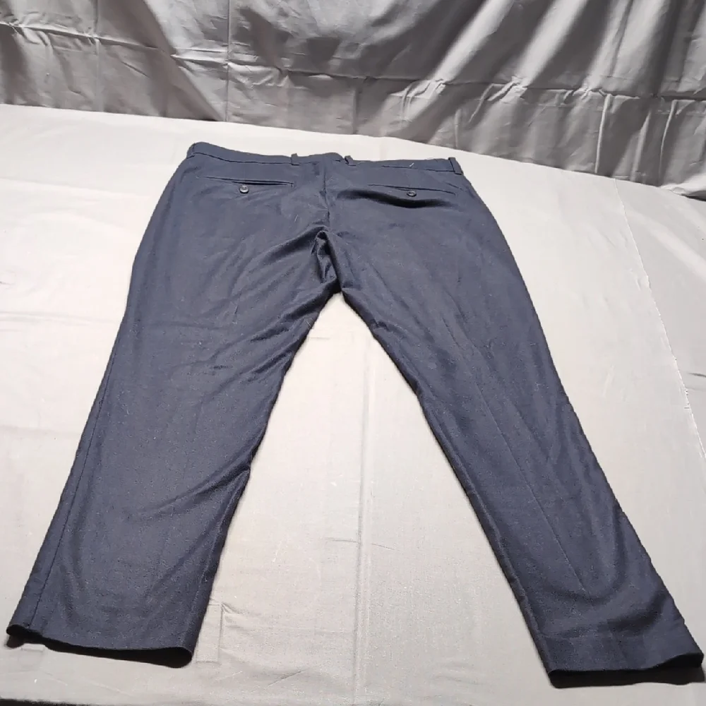 Gap Nova Fides Italian Fabric Skinny‎ Fit Navy Blue Wool Blend Pants Mens 33x32